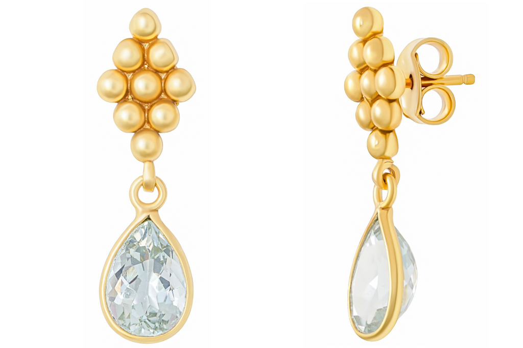 Bettina Aquamarine Drop Earrings