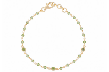 Calypso Peridot Bead Bracelet