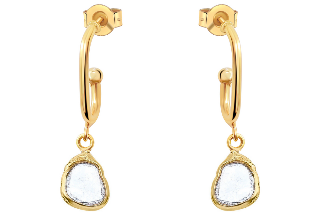 Delhi Diamond Hoop Earrings