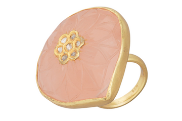 Ellie Rose Quartz & Diamond Jadau Ring