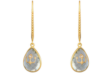 Elodie Green Amethyst & Diamond Jadau Earrings