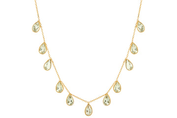 Flutter Green Amethyst Necklace