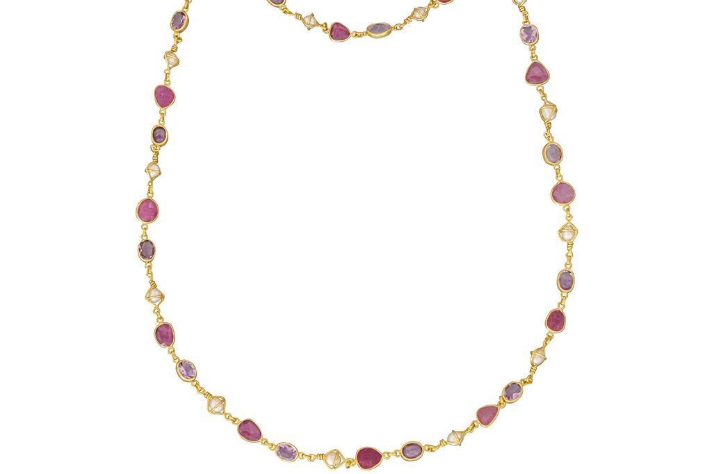 Anna Ruby, Pearl & Amethyst Necklace