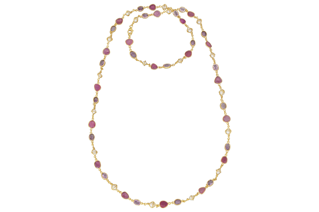 Anna Ruby, Pearl & Amethyst Necklace