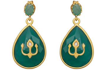 Phoebe Emerald & Diamond Jadau Earring